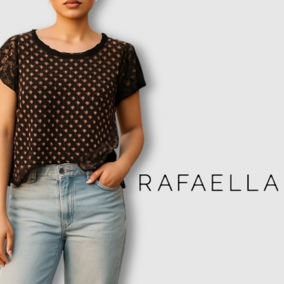 Rafaella Tops - Rafaella Colorful Paisley Top - Size Large